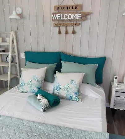 Chambre Avec Tropezienne Vue Mer A L'Ayguade ,Climatisee ,Parking Gratuit Et Proche Aeroport Pansiyon Hyères