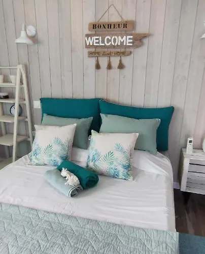 Chambre Avec Tropezienne Vue Mer A L'Ayguade ,Climatisee ,Parking Gratuit Et Proche Aeroport Pansiyon Hyères